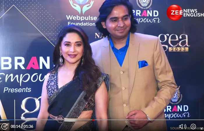 Madhuri Dixit Nene at the Red Carpet of Global Excellence Awards