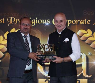 Mangla Plastic Industries Received GEA 2022 by Anupam Kher