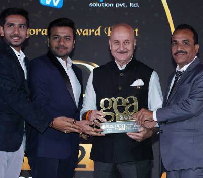 Powertron India PVT LTD Received GEA 2022 by Anupam Kher