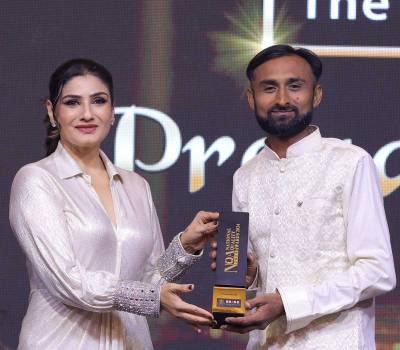 Prajapati Enterprise Received NQA 2024 Award from Raveena Tandon