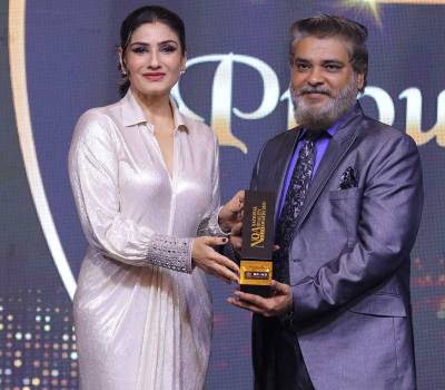 Siddhant Jethani Won at NQA 2024 by Raveena Tandon