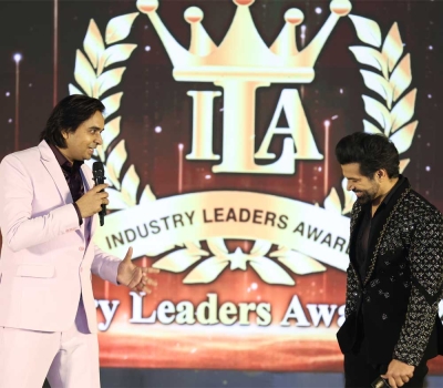 Rahul Ranjan Singh with Rithvik Dhanjani - GEA Awards