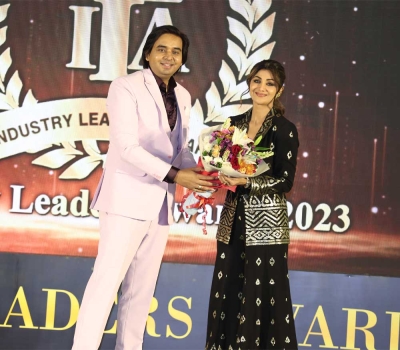 Rahul Ranjan Singh with Shilpa Shetty Kundra - GEA Awards