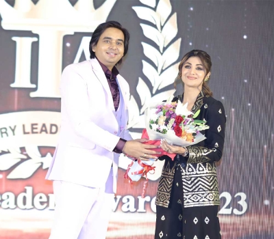 Rahul Ranjan Singh with Shilpa Shetty Kundra - GEA Awards